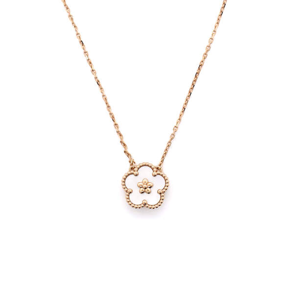 Van Cleef & Arpels Lucky Spring Plum Blossom Pendant Necklace - Picture 4 of 4